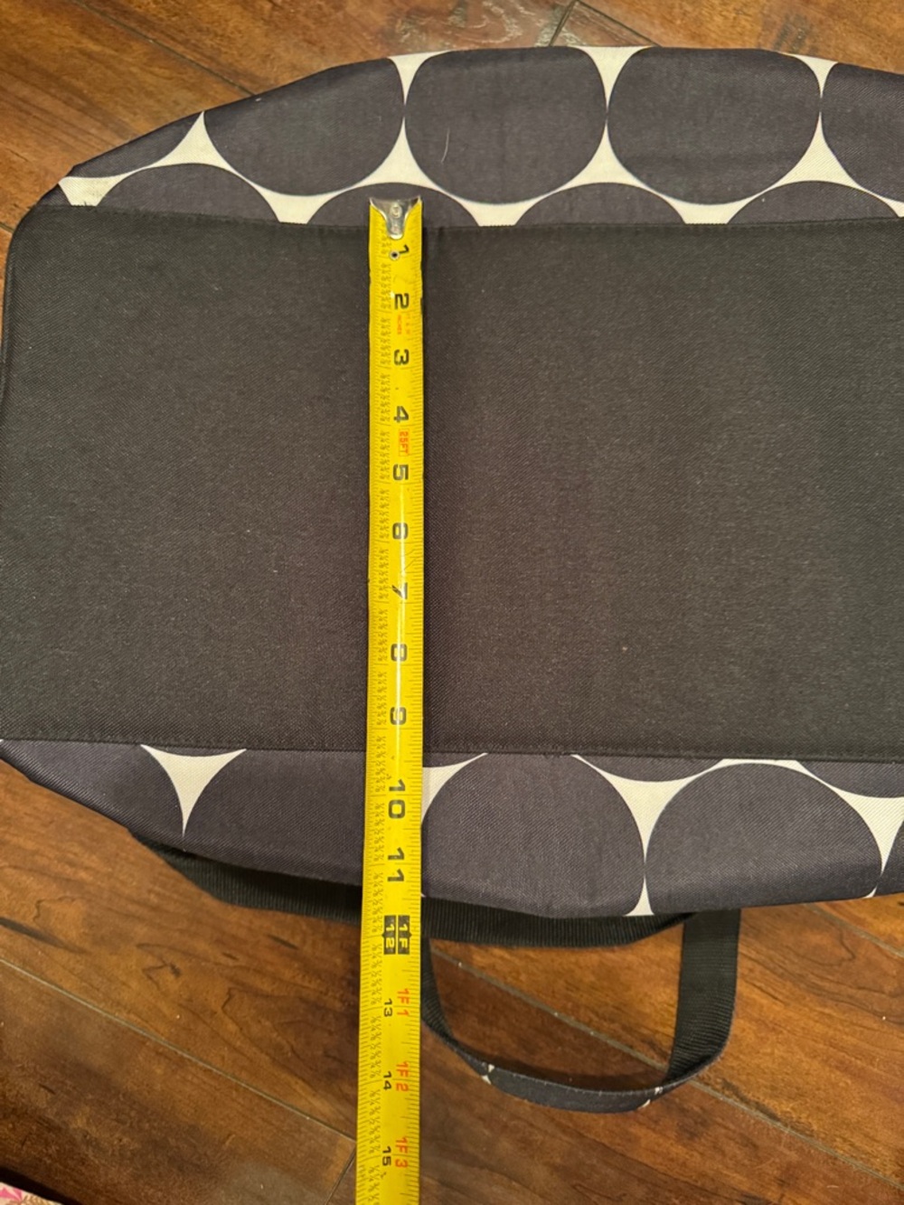 Thirty one Black and Cream Polka Dot Travel Duffel Bag - Picture 13 of 15